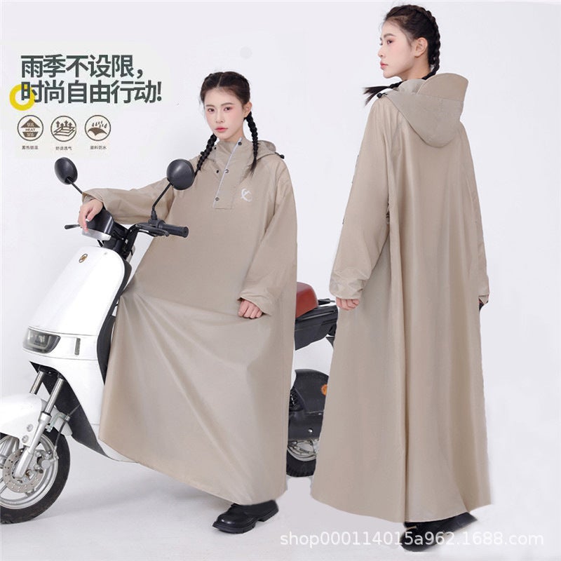 Thickened Oxford Cloth Raincoat – Full-Body Motorcycle Poncho for Adults - Image 1